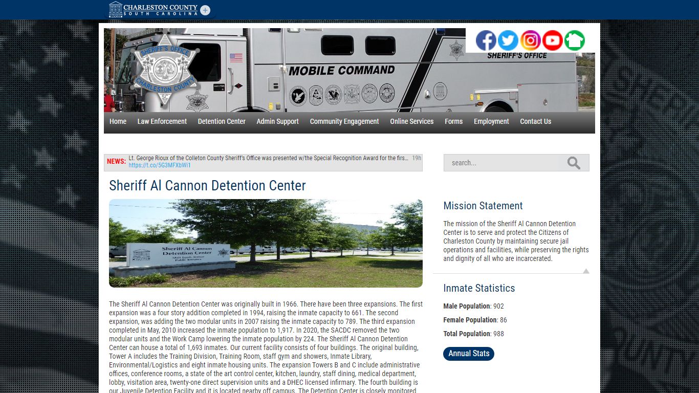 Sheriff Al Cannon Detention Center | Charleston County, SC